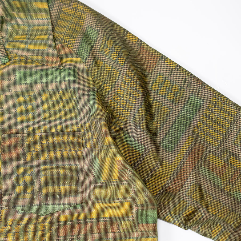 Kimono Aloha Shirt, Oshima Tsumugi, Size Unknown, CA116 (No Image)