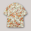 Red Flowers Short Sleeve Aloha Shirt M CA33
