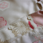 Kimono Aloha Shirt, Silk, Size L, CA89