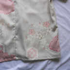 Kimono Aloha Shirt, Silk, Size L, CA89