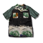 Kimono Aloha Shirt, Baby Garment, Hawk Embroidery, Size L, CA93