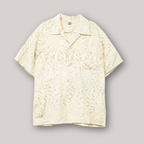 Bold Chrysanthemums Short-Sleeved Aloha Shirt L CA141