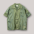 矢絣　半袖アロハシャツ　XL　CA158