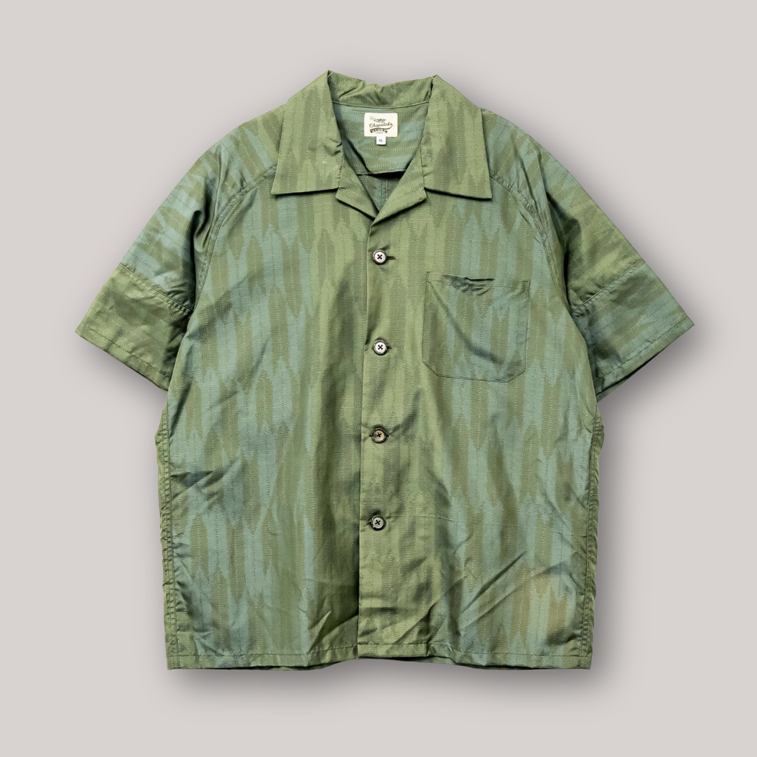 矢絣　半袖アロハシャツ　XL　CA158