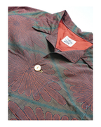 Kimono Aloha Shirt, Oshima Tsumugi Silk, Size L, CA79