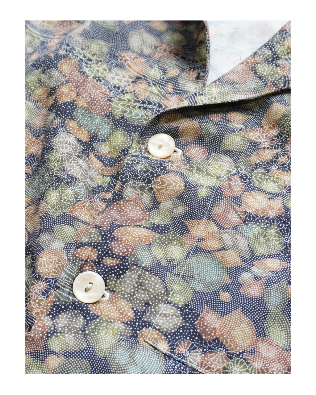 Shark Small Pattern Short Sleeve Aloha Shirt L CA81