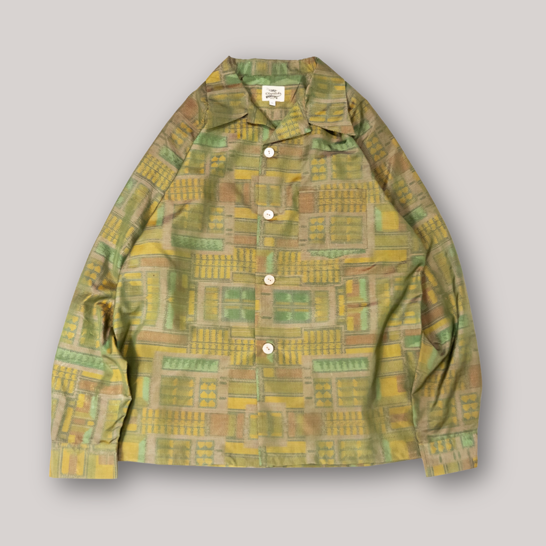 Kimono Aloha Shirt, Oshima Tsumugi, Size Unknown, CA116 (No Image)