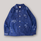 Kimono Aloha Shirt, Oshima Tsumugi, Size Unknown, CA116 (No Image)