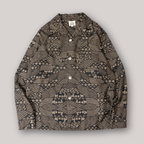 Kimono Aloha Shirt, Oshima Tsumugi, Size Unknown, CA116 (No Image)