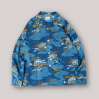 Kimono Aloha Shirt, Oshima Tsumugi, Size Unknown, CA116 (No Image)