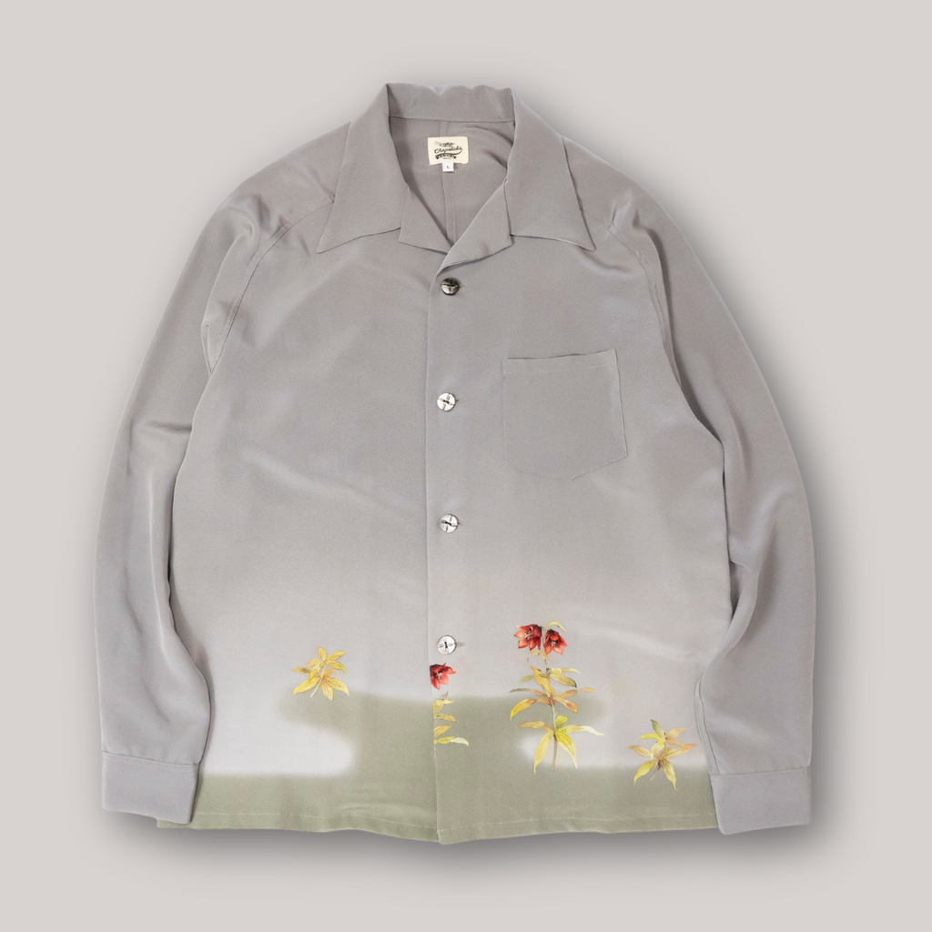 Kimono Aloha Shirt, Oshima Tsumugi, Size Unknown, CA116 (No Image)