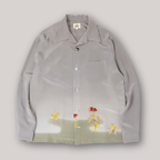 Kimono Aloha Shirt, Oshima Tsumugi, Size Unknown, CA116 (No Image)
