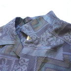 Kimono Aloha Shirt, Oshima Tsumugi, Size L, CA111