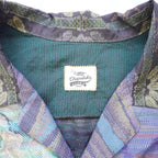 Kimono Aloha Shirt, Oshima Tsumugi, Size L, CA85