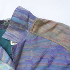 Kimono Aloha Shirt, Oshima Tsumugi, Size L, CA85
