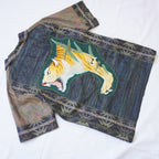 Kimono Aloha Shirt, Oshima Tsumugi, Size L, CA85