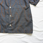 Kimono Aloha Shirt, Oshima Tsumugi Silk, Size L, CA83