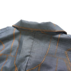 Kimono Aloha Shirt, Oshima Tsumugi Silk, Size L, CA83