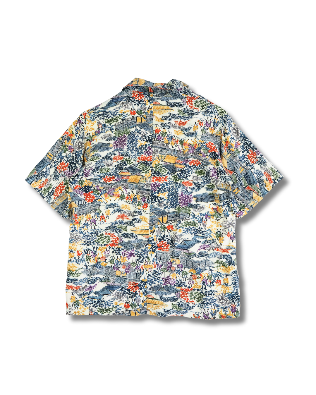 日本画　半袖アロハシャツ　M　CA53