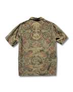 Kimono Aloha Shirt, Oshima Tsumugi Silk, Size L, CA78