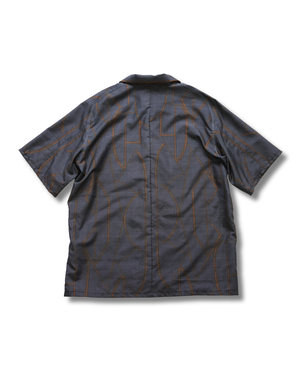 Kimono Aloha Shirt, Oshima Tsumugi Silk, Size L, CA83