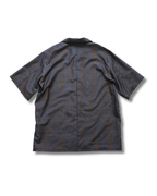 Kimono Aloha Shirt, Oshima Tsumugi Silk, Size L, CA83