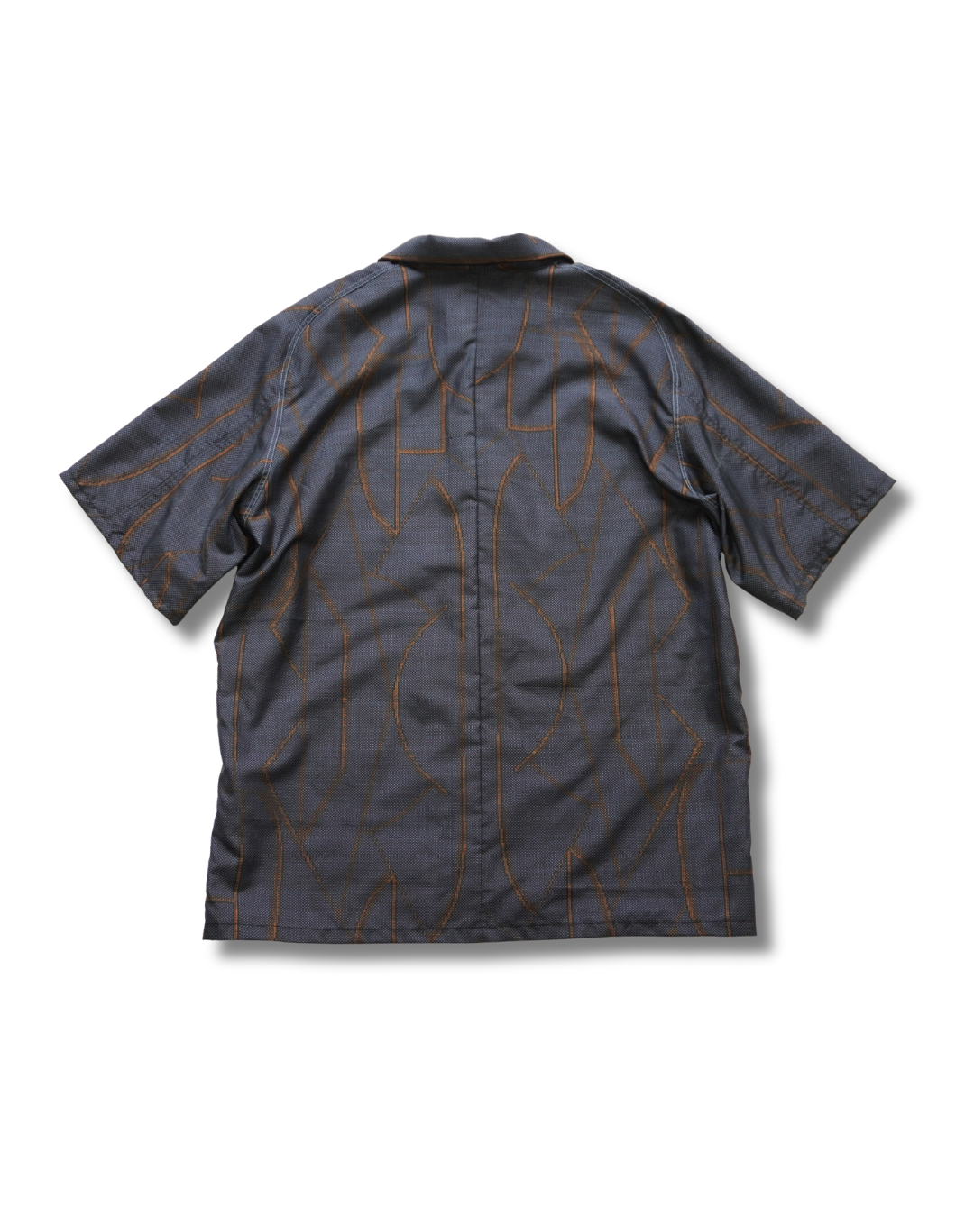 Kimono Aloha Shirt, Oshima Tsumugi Silk, Size L, CA83