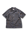 Kimono Aloha Shirt, Oshima Tsumugi Silk, Size L, CA83