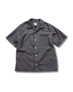Kimono Aloha Shirt, Oshima Tsumugi Silk, Size L, CA83