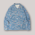 Kimono Aloha Shirt, Oshima Tsumugi, Size Unknown, CA116 (No Image)