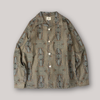 Kimono Aloha Shirt, Oshima Tsumugi, Size Unknown, CA116 (No Image)